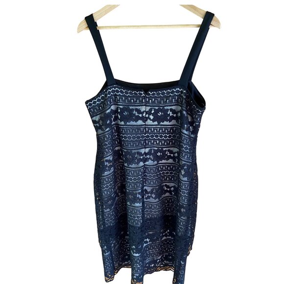 R & M Richards Black Lace Dress, Size 14 - Picture 2 of 6